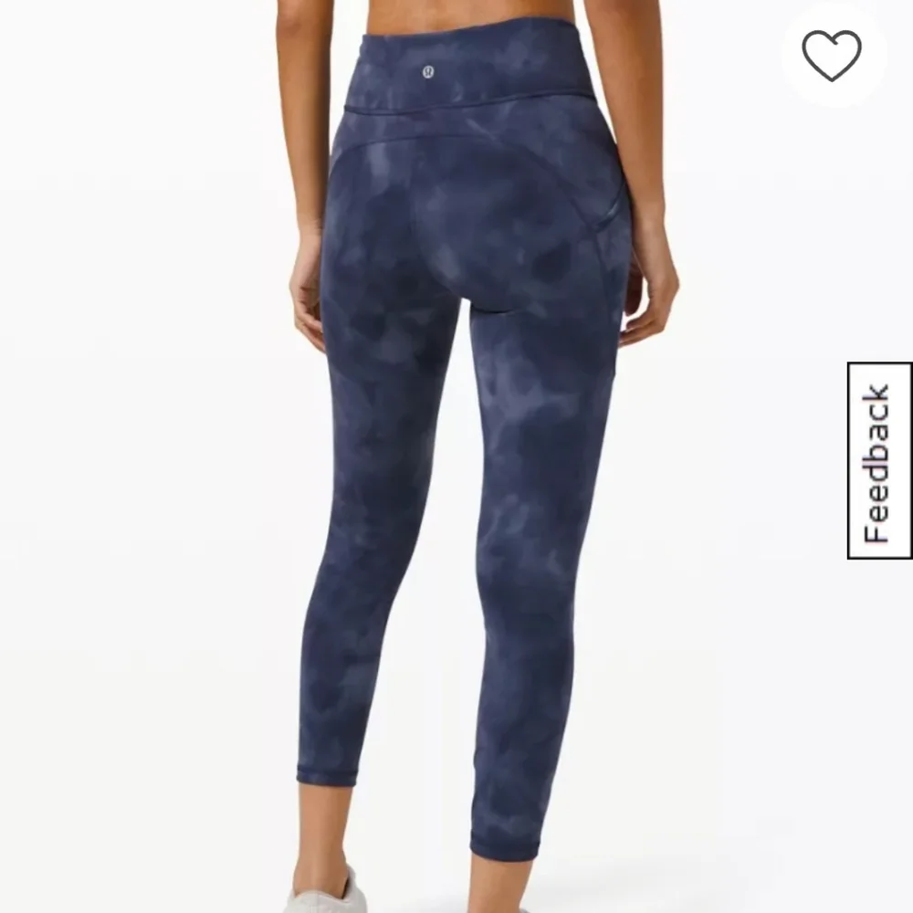 Lululemon Invigorate High-Rise Leggings Size 2 Blue Tie-Dye Everlux Pockets - Picture 7 of 9